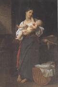 Bouguereau, First Caresses (mk26)